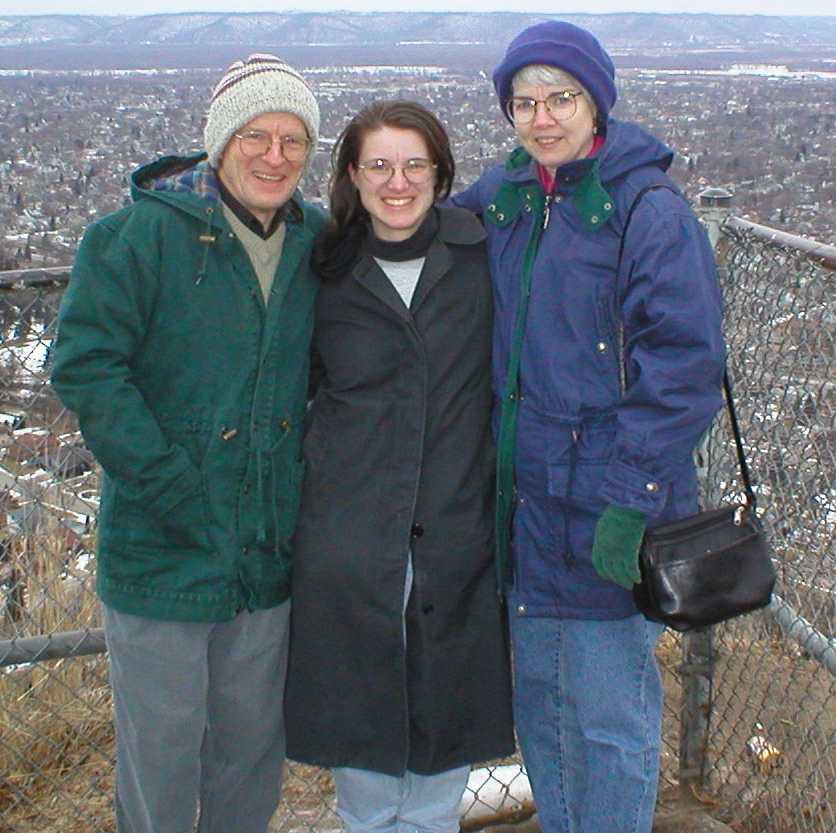 My parents and me
up close