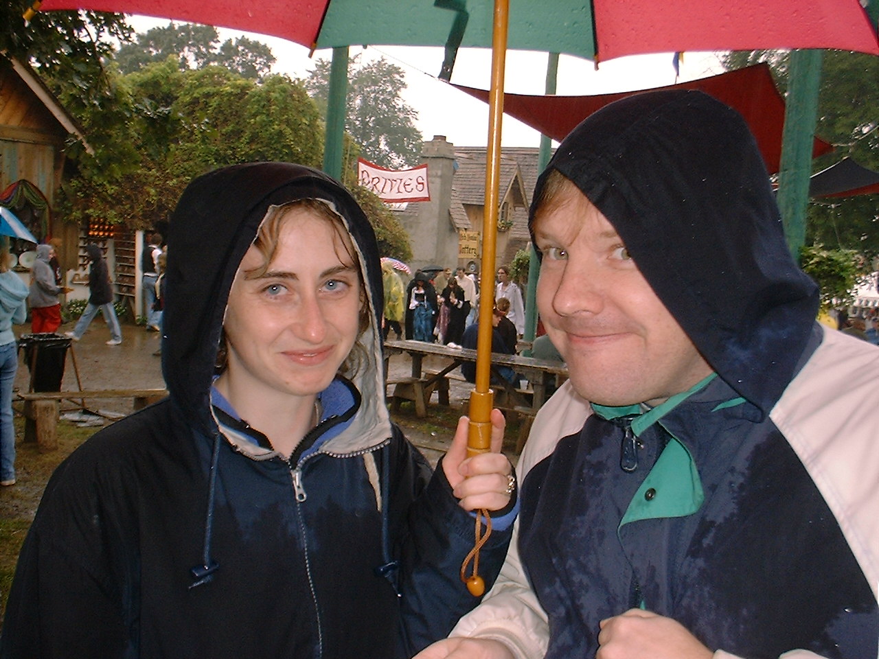 Amy and Vance
after it started raining