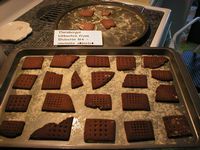 Over-baked lebkuchen - but they kept their shape!
